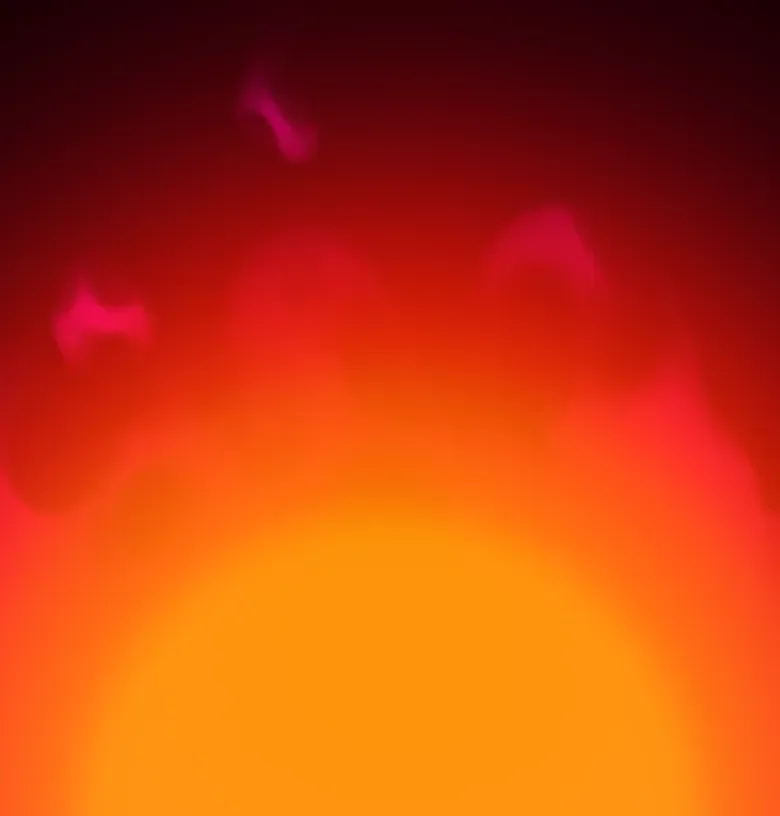 Abstract red, orange and magenta flames