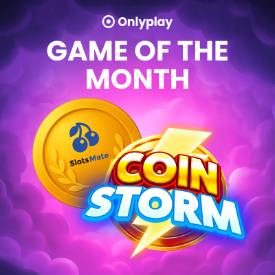 Coin Storm named Game of the Month for January 2026 by SlotsMate — preview image