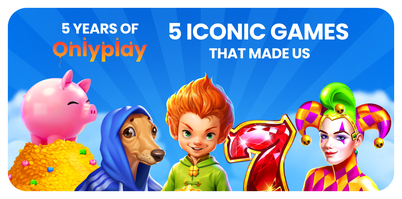 5 years of Onlyplay – 5 games that made us — header image