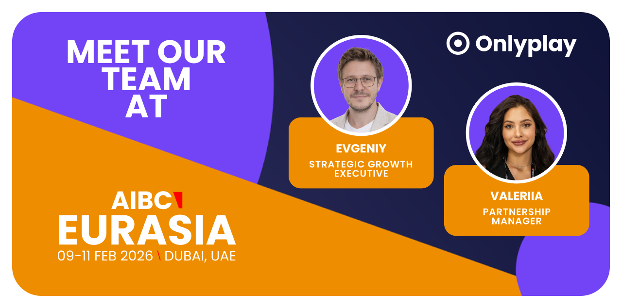 Meet Onlyplay in Dubai at AIBC Sigma — header image