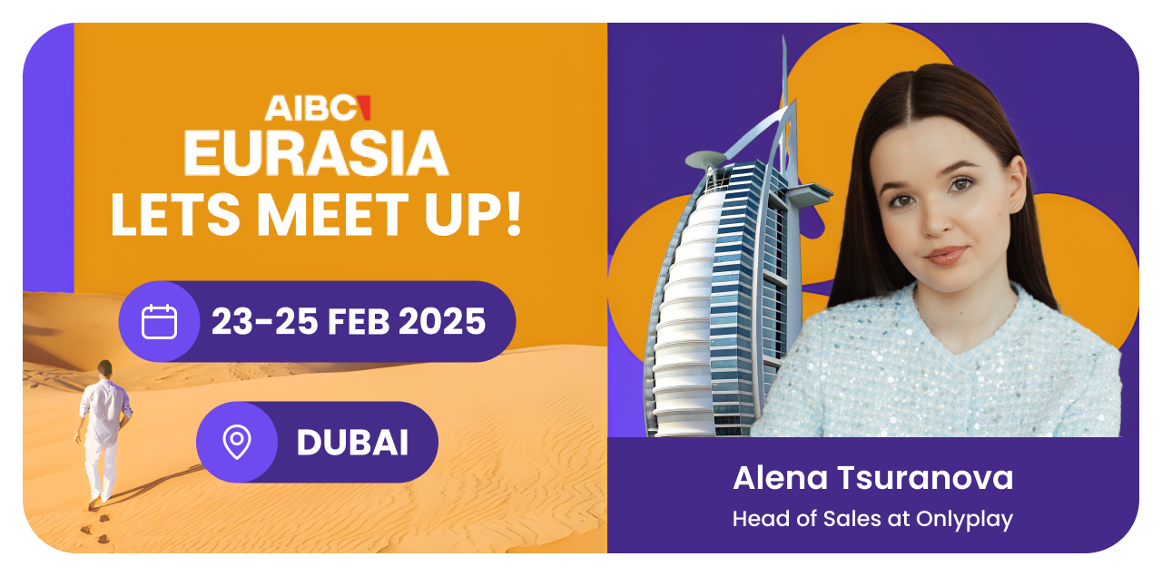 Onlyplay at SiGMA Eurasia 2025 – meet our Head of Sales in Dubai! — header image