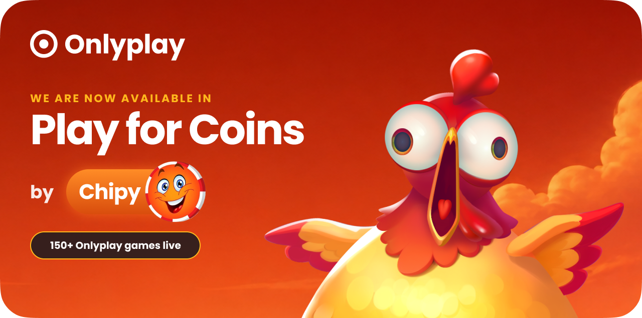 Onlyplay games now available in Play for Coins by Chipy — header image