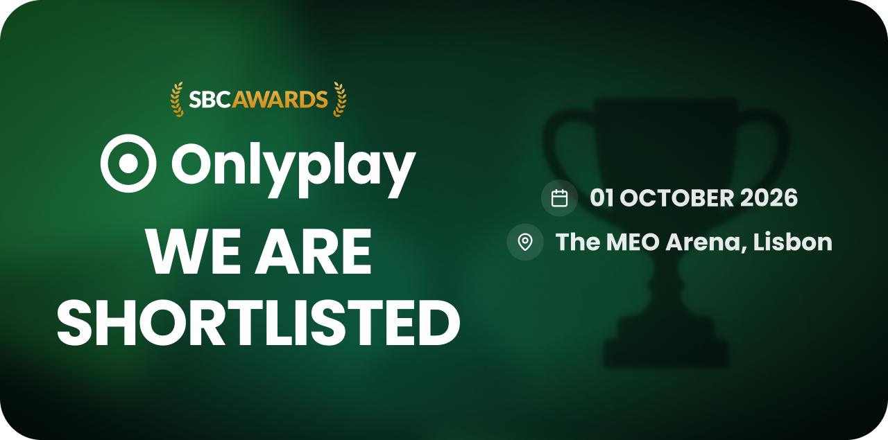Onlyplay receives four SBC Awards 2026 nominations — header image