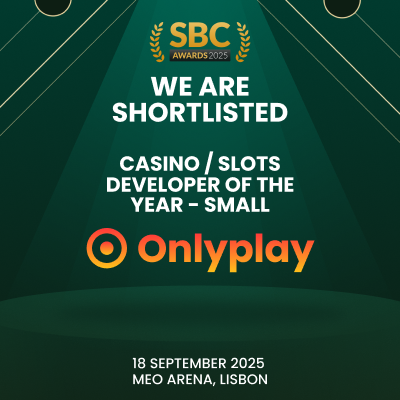 Onlyplay shortlisted for Casino / Slots Developer of the Year – Small at SBC Awards 2025! — preview image