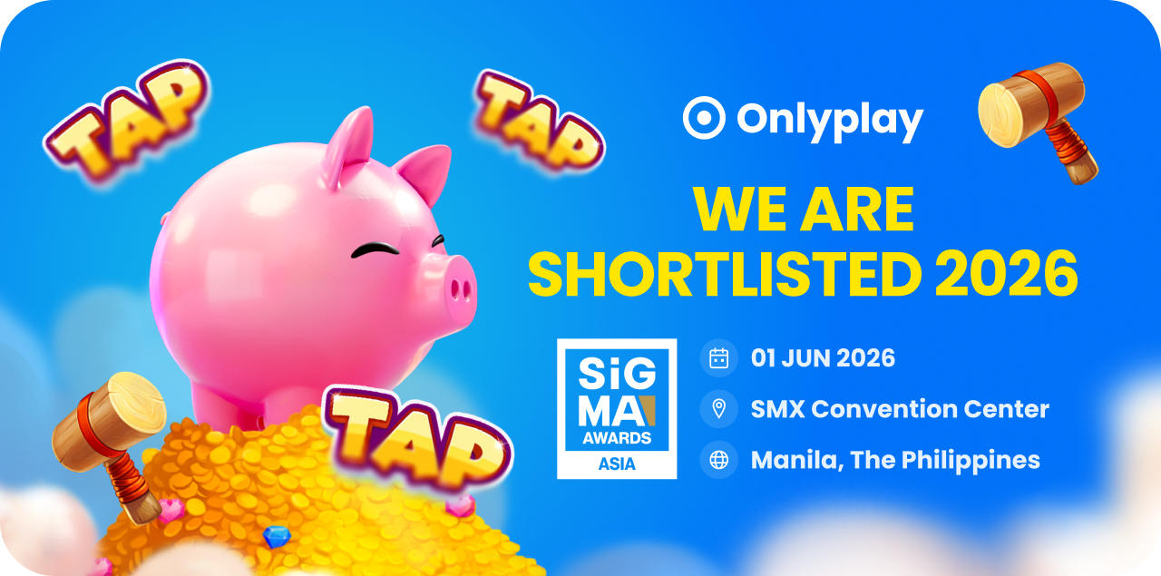 Onlyplay shortlisted for four categories at SiGMA Asia Awards 2026 — header image