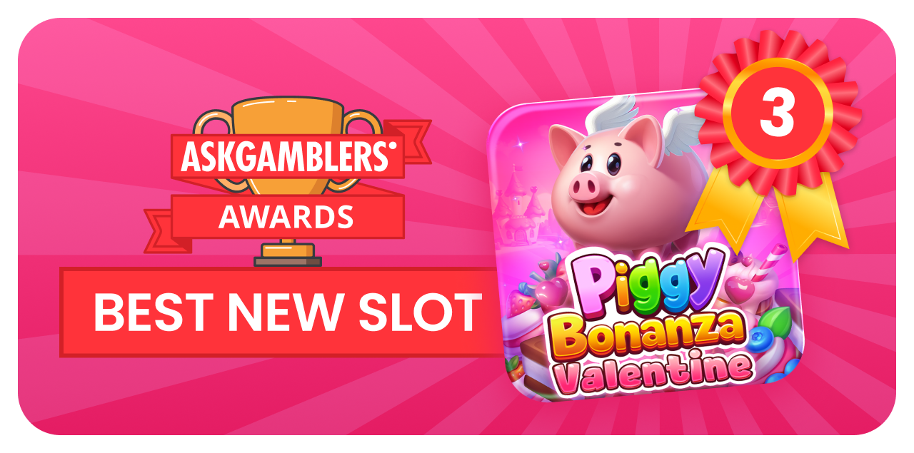 Piggy Bonanza Valentine by Onlyplay wins 3rd place at AskGamblers Awards! — header image