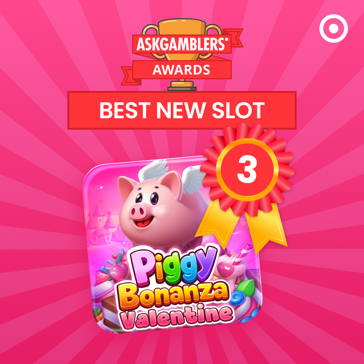 Piggy Bonanza Valentine by Onlyplay wins 3rd place at AskGamblers Awards! — preview image