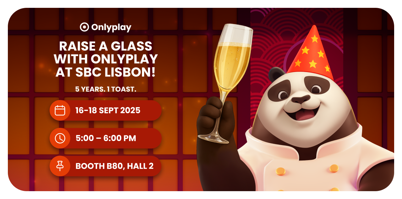 Raise a glass with Onlyplay at SBC! — header image