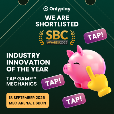 Tap Game™ Mechanics by Onlyplay nominated for Industry Innovation of the Year (Supplier) — preview image