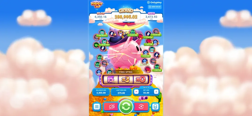 Piggy Tap Halloween gameplay screenshot 2