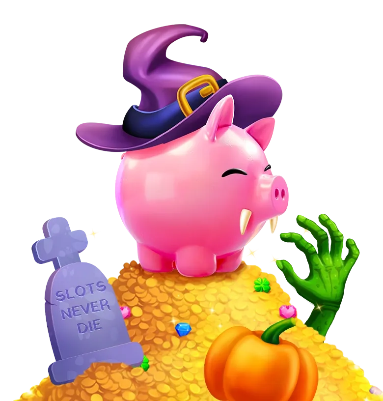 Piggy Tap halloween mobile action banner character